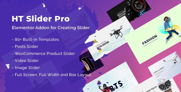 HT Slider Pro For Elementor v1.3.5