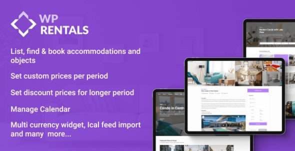 WP Rentals v3.19.0无限制版（已汉化） – WordPress预订住宿主题