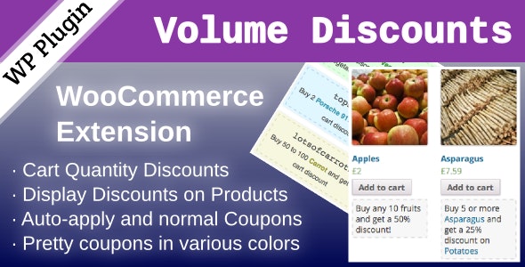 WooCommerce Volume Discount Coupons v1.7.0无限制版（已汉化）