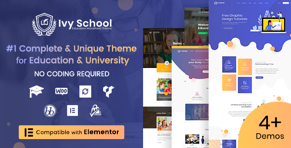 IvyPrep v1.6.1 – WordPress教育学校主题