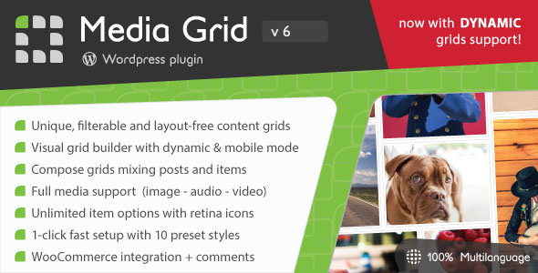 Media Grid v9.6.1 – WordPress响应式产品组合