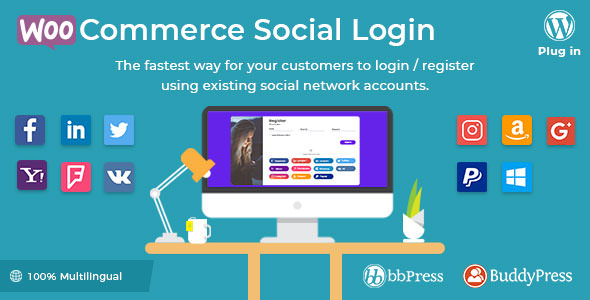 WooCommerce Social Login v2.18.3（已汉化）
