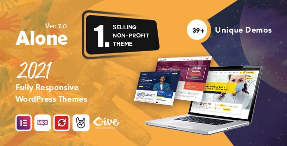 Alone v7.9.8无限制版 – 慈善多用途非盈利 WordPress 主题