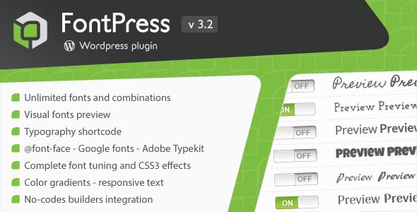 FontPress v3.4.8 – WordPress 字体管理器