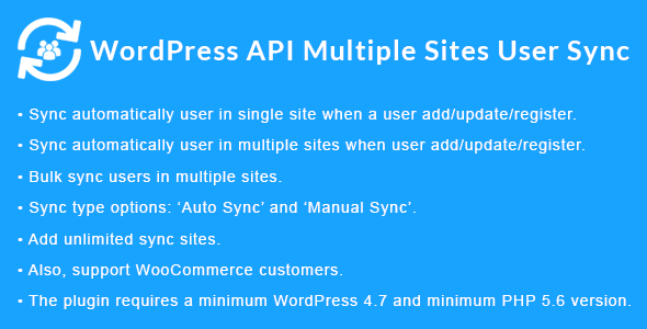 WordPress API Multiple Sites User Sync v2.0（独家汉化无限制） – WordPress用户同步插件
