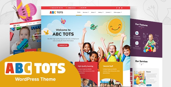 Abc Tots v1.6.5 – WordPress幼儿园主题