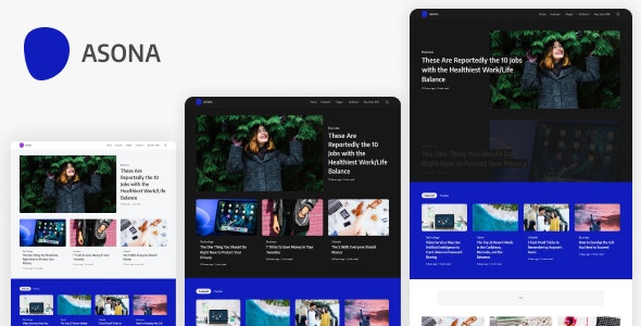 Asona v1.3 – 创意极简博客和杂志 WordPress 主题
