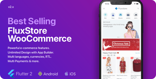 Fluxstore WooCommerce v6.4.1 – Flutter 电子商务完整应用