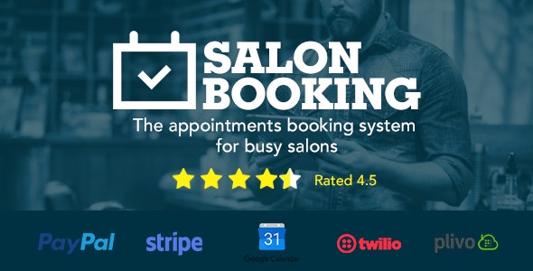 Salon Booking v10.31.6（已汉化） – WordPress沙龙预订系统