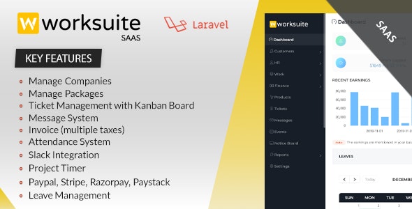 Worksuite Saas v6.0.07无限制版 – 项目管理系统