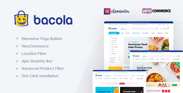 Bacola v1.6.1(已汉化) – WordPress食品电子商务主题