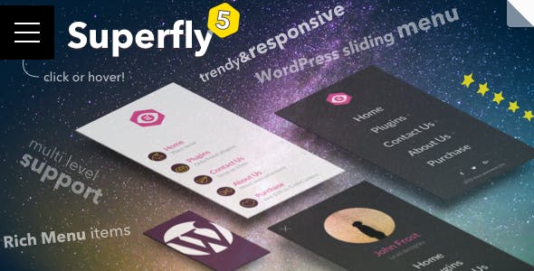Superfly Responsive Menu v5.0.35 – WordPress 菜单插件