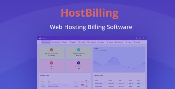 HostBilling v2.0.1无限制版 – 虚拟主机计费和自动化软件