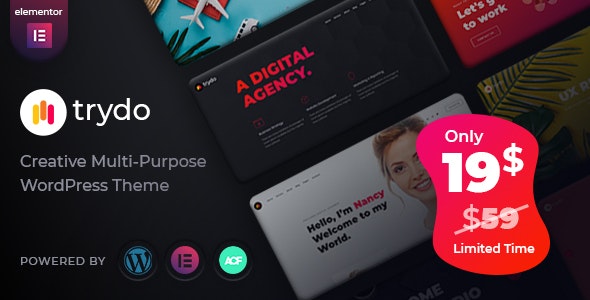Trydo v1.6.4 – 创意机构和投资组合 WordPress 主题