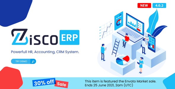 ZiscoERP v6.2.2 – 强大的人力资源、会计、CRM 系统
