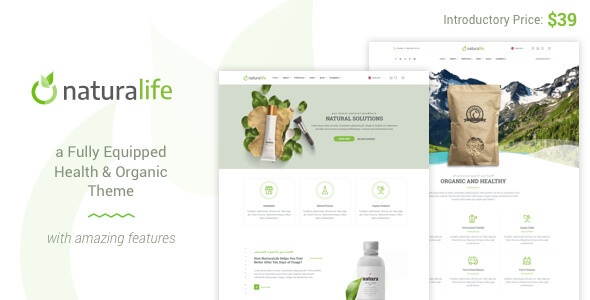 NaturaLife v2.2 – WordPress 健康与有机主题