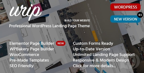 Urip v8.6.3无限制版 – WordPress 登陆模板