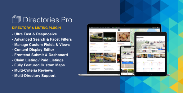 Directories Pro v2.1.3 – WordPress目录插件