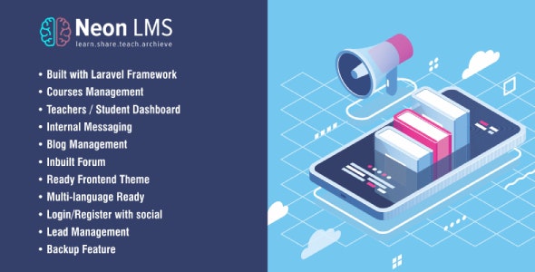 NeonLMS v5.4.2 – 学习管理系统 PHP Laravel 脚本