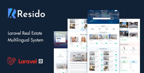 Resido v4.0.0无限制版 – Laravel 房地产多语言系统