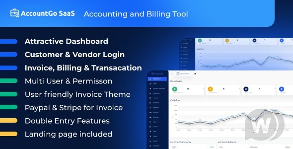 AccountGo SaaS v8.6无限制版 – 会计和计费源码