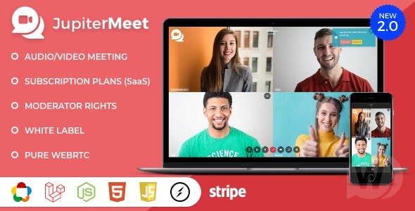 JupiterMeet v2.9.3  – 视频会议脚本（SaaS）