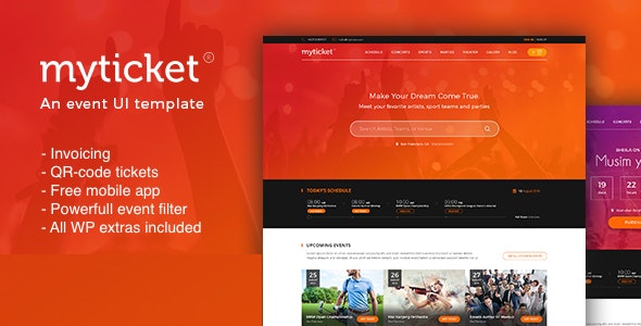 MyTicket v1.0.9 –  票务/活动管理系统 WordPress 主题