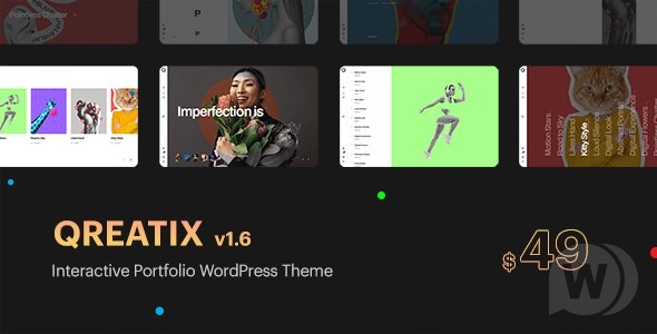 Qreatix v2.4.1 无限制版 – 交互式组合 WordPress 主题