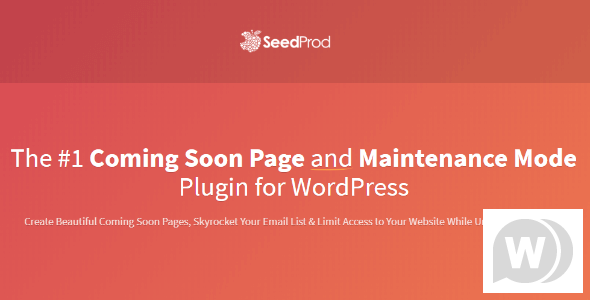 SeedProd Coming Soon Page Pro v6.19.8 – WordPress 维护模式的存根