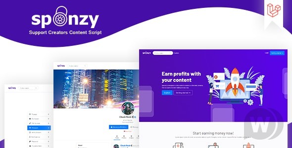 Sponzy v7.9 – 支持创作者内容源码