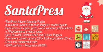 SantaPress v1.7.1 – WordPress 活动日历测验插件