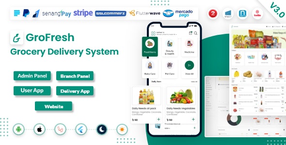 GroFresh v7.7（已汉化） – 杂货店、药店、电子商务、商店