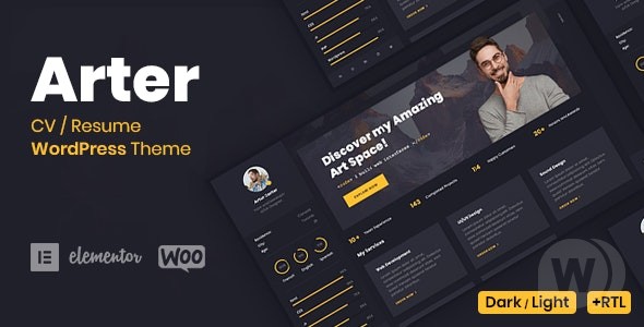 Arter v1.8.5 – WordPress个人简历主题