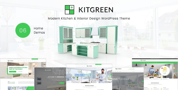 KitGreen v3.1.6  – WordPress 现代厨房和室内设计主题