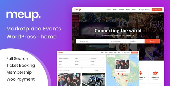 Meup v2.1.5 – WordPress市场活动主题