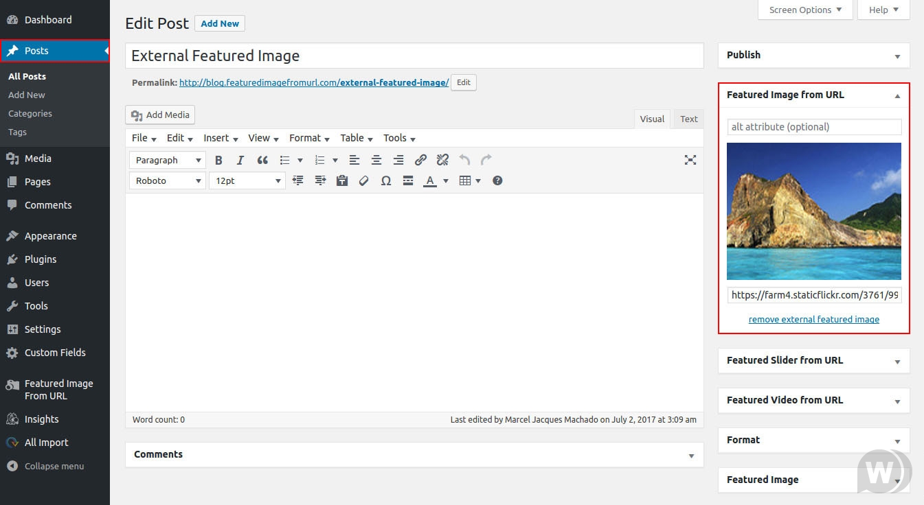 Featured Image from URL Premium v7.1.9 – WordPress自动缩略图插件