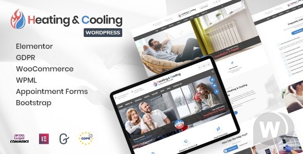 HeaCool v2.6 –  WordPress暖气和空调主题