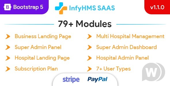 InfyHMS-Saas v8.0（已汉化） – Laravel 多医院管理系统