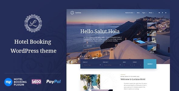 Luviana v1.4.1 – WordPress 酒店预订主题