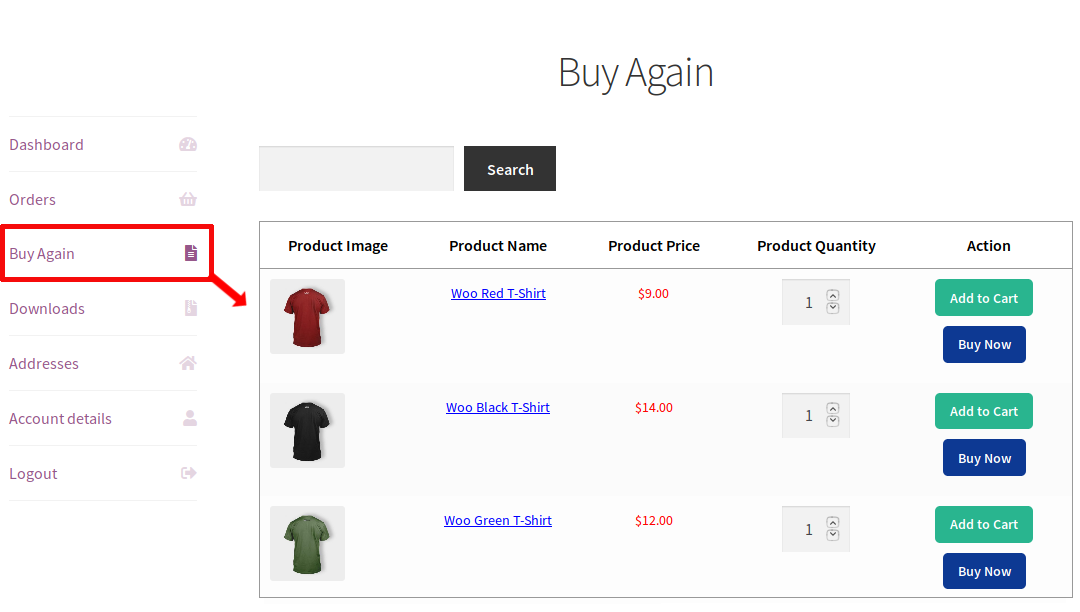 Woocommerce Buy Again v6.6.0 – Woocommerce 再次购买插件