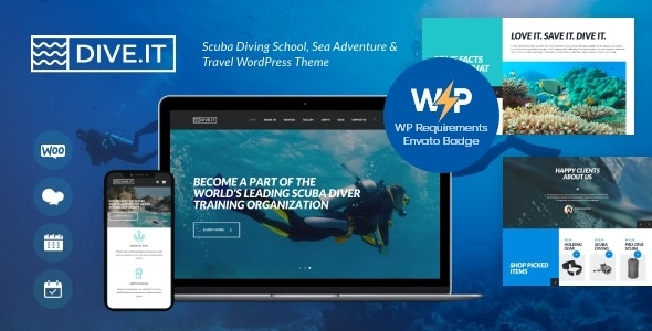 DiveIt v1.4.4 – WordPress海上探险和旅游主题