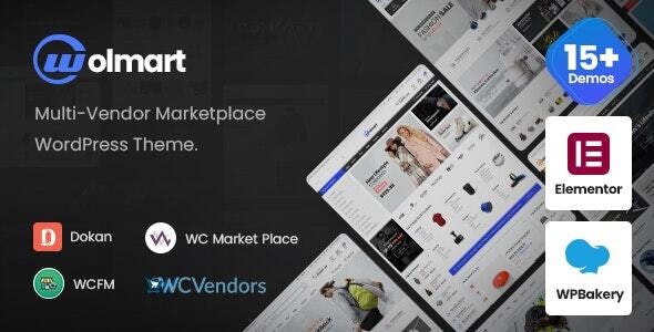 Wolmart v1.10.4（已去除限制） – 多供应商市场 WooCommerce 主题