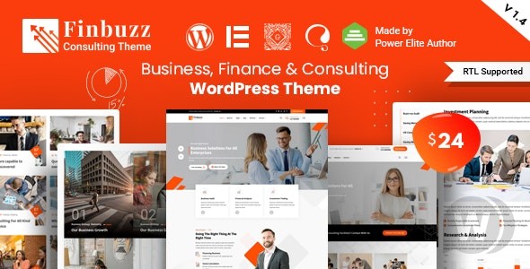 Finbuzz v2.1.4 – 企业业务的 WordPress 主题