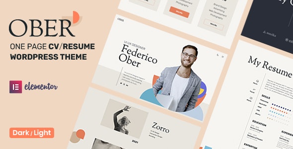 Ober v1.3.3 – WordPress 简历主题