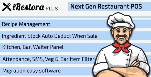 iRestora PLUS v7.9 – 餐厅的销售点 (POS)
