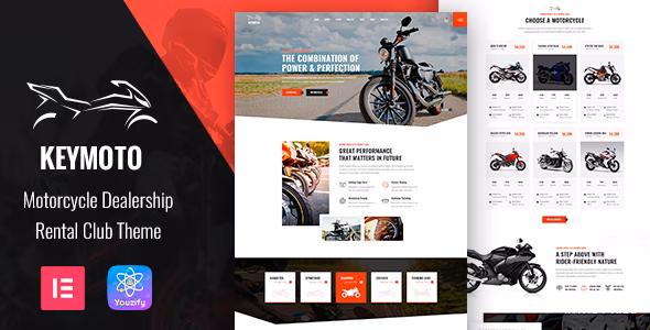 Keymoto v1.0.6 – WordPress 摩托车俱乐部主题