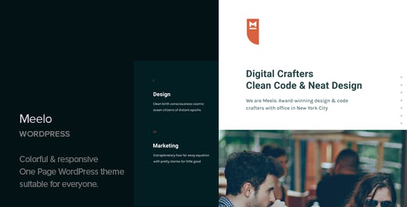 Meelo v1.4 –  WordPress 企业单页主题