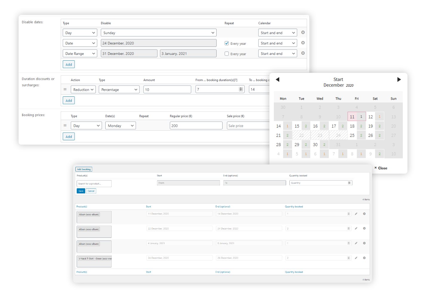 Woocommerce Easy Booking Pro v1.3.5 – Woocommerce轻松预订插件