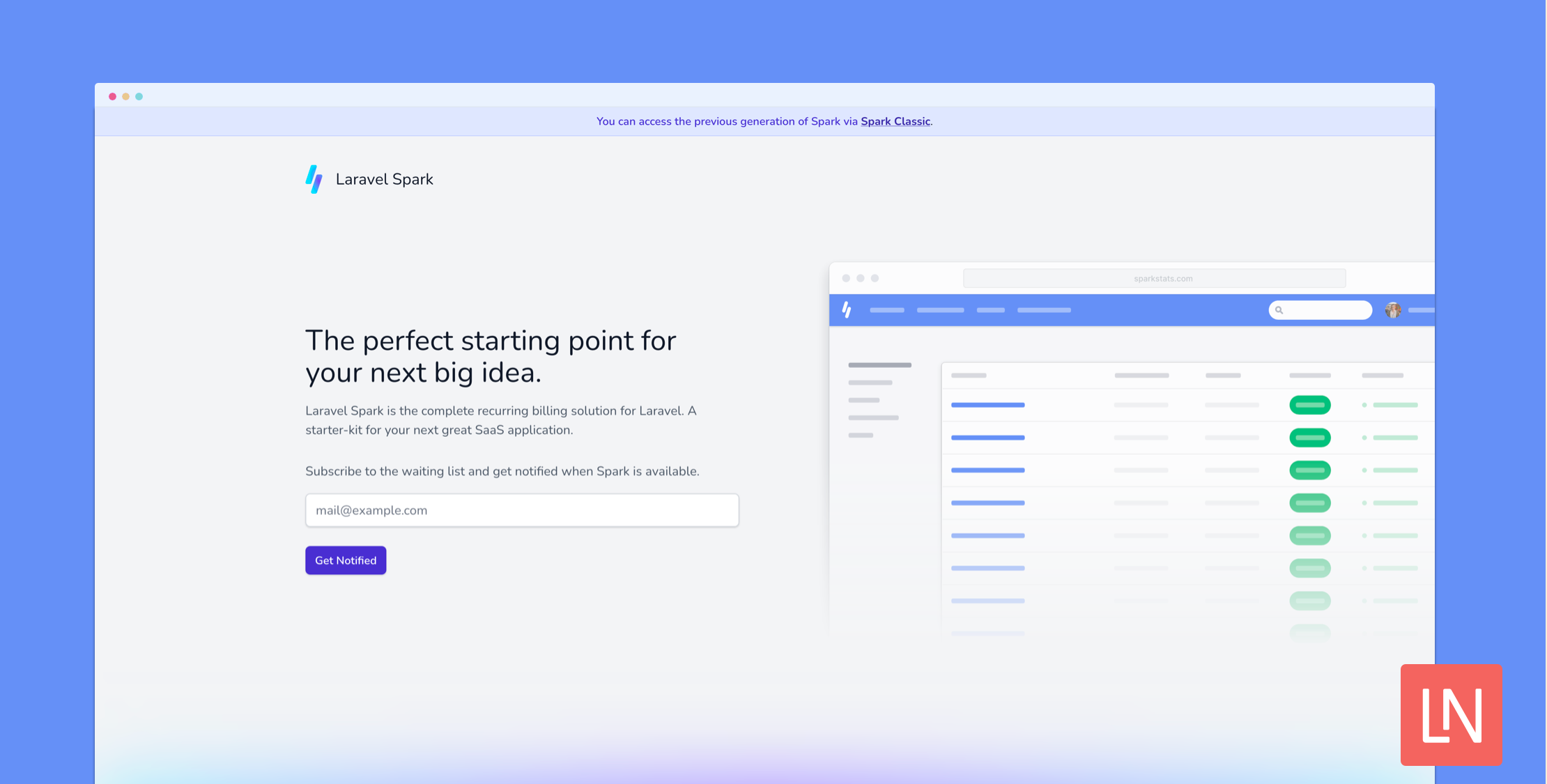 Laravel Spark (Stripe & Paddle) 5.3.0 & 5.6.0