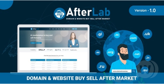 AfterLab v2.1.0（已汉化90%） – 用于销售域名和网站的站点源码